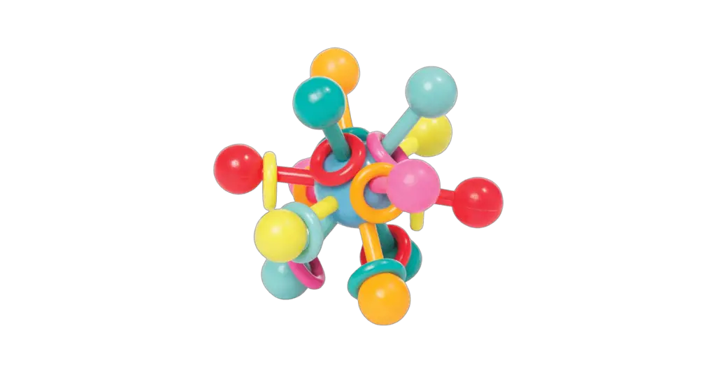 Manhattan Toy Atom Rattle & Teether Grasping Activity Toy